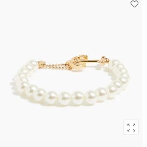 Nautical pearl bracelet